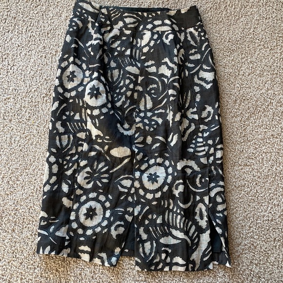 Diane Von Furstenberg DVF Linen Cougarette Skirt 2 - Picture 3 of 5